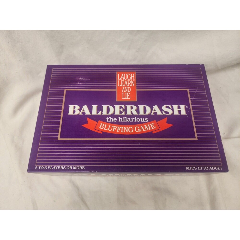 Vintage Balderdash Board Game The Hilarious Bluffing Game 1984